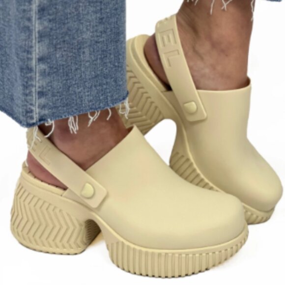 NEW Sorel Ona Streetworks Heeled Clogs in black For Women 925 5S3 - Picture 4 of 13